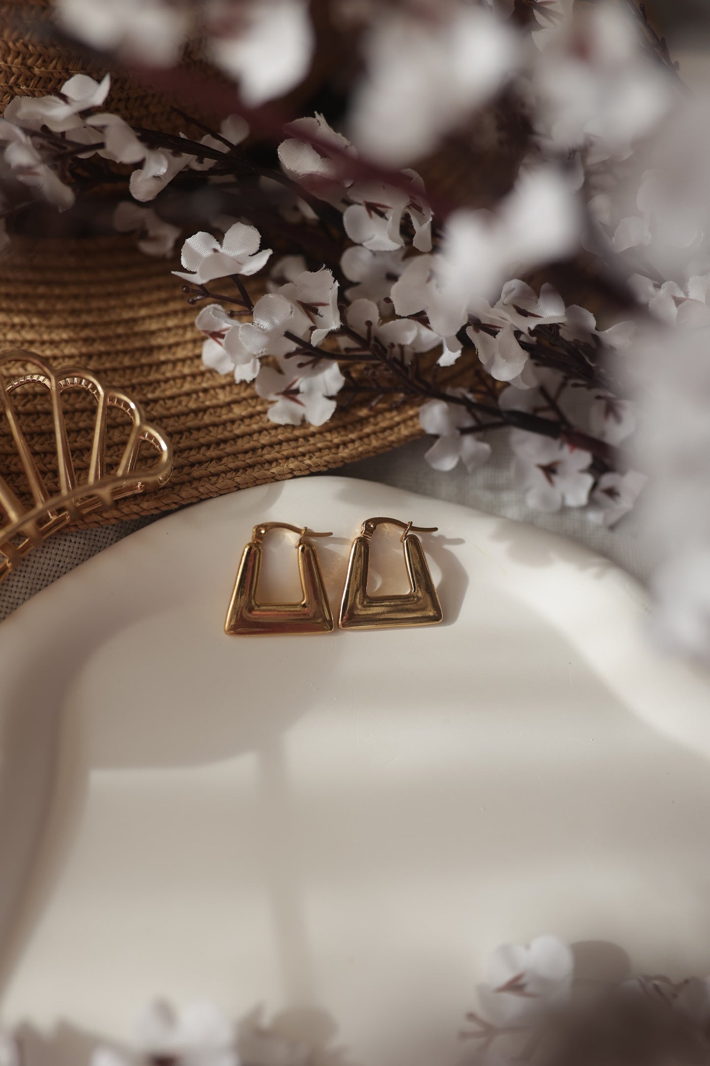 Modern Muse Geometric Hoop Earrings