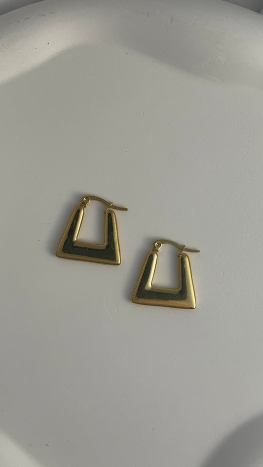 Modern Muse Geometric Hoop Earrings