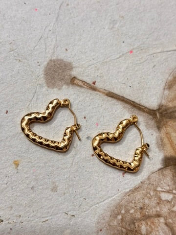 Heart Hoop Earrings