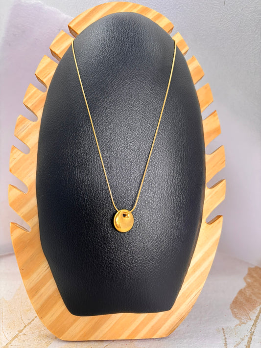 Tiny Gold Coin Necklace